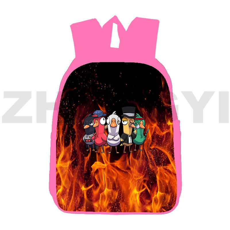 3D Goose Goose Duck Backpack for Girls Casual Woman Travel Bag
