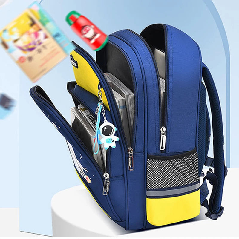 3D Kids Backpack Anti-lost Astronaut Waterproof Boys Backpack