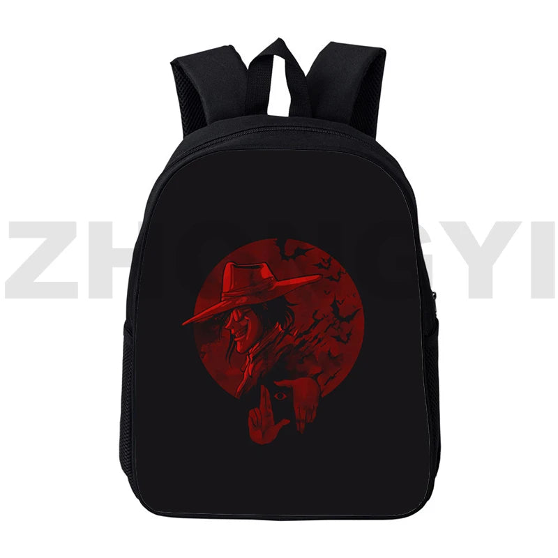 3D Printed Alucard Eyes Backpack 12/16 Inch Harajuku Bookbag