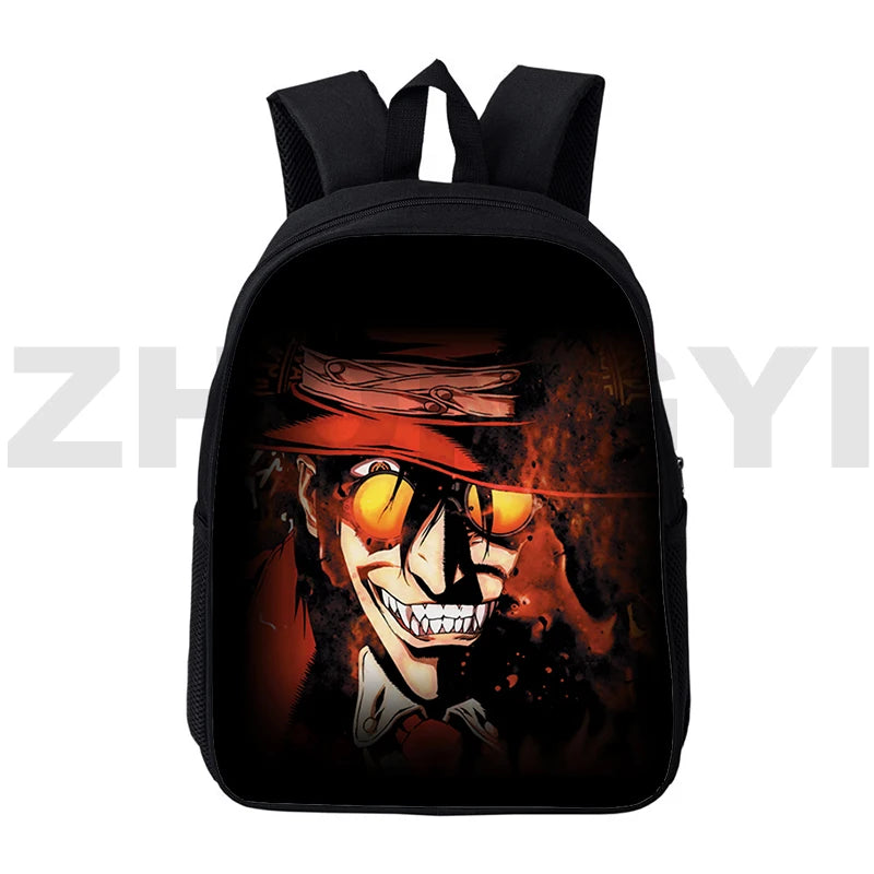 3D Printed Alucard Eyes Backpack 12/16 Inch Harajuku Bookbag