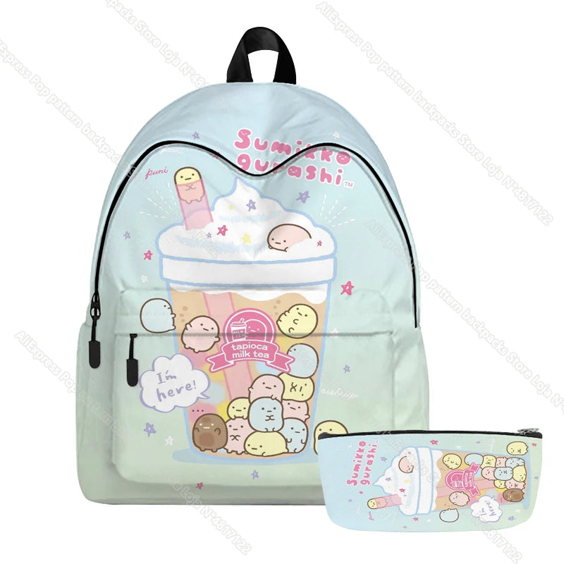 3D Sumikko Gurashi Backpacks Animal Kids Rucksack Cartoon Bag