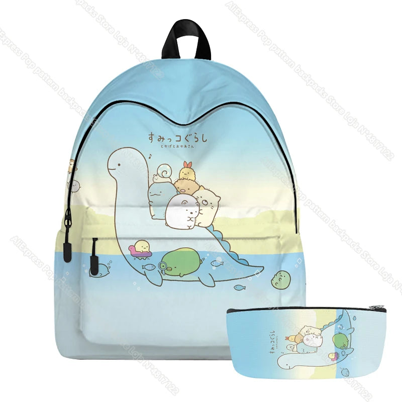 3D Sumikko Gurashi Backpacks Animal Kids Rucksack Cartoon Bag