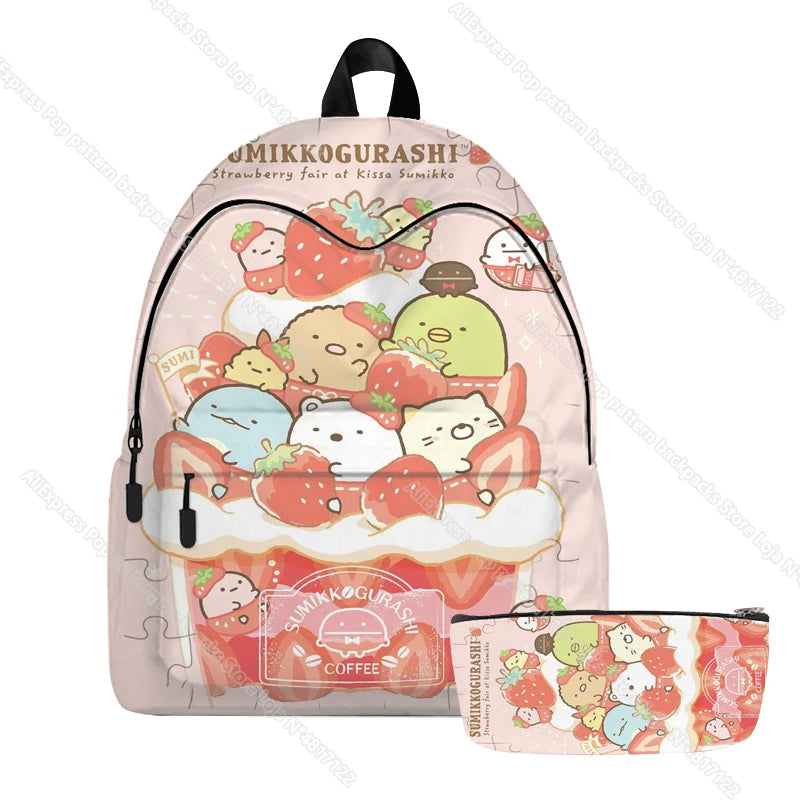 3D Sumikko Gurashi Backpacks Animal Kids Rucksack Cartoon Bag