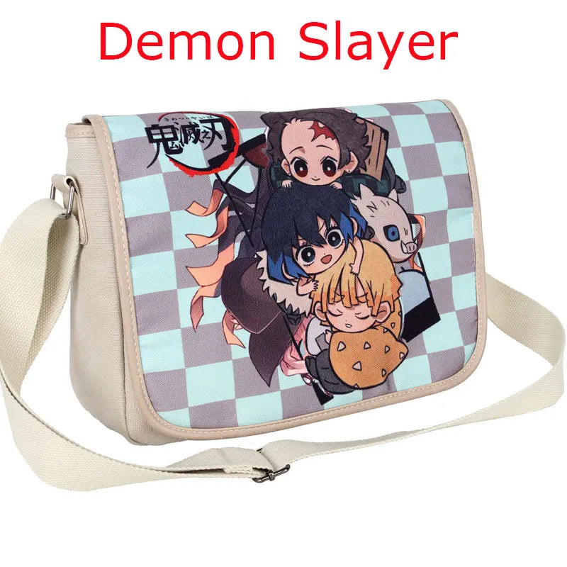 Demon Slayer Kimetsu no Yaiba Canvas Crossbody Bag