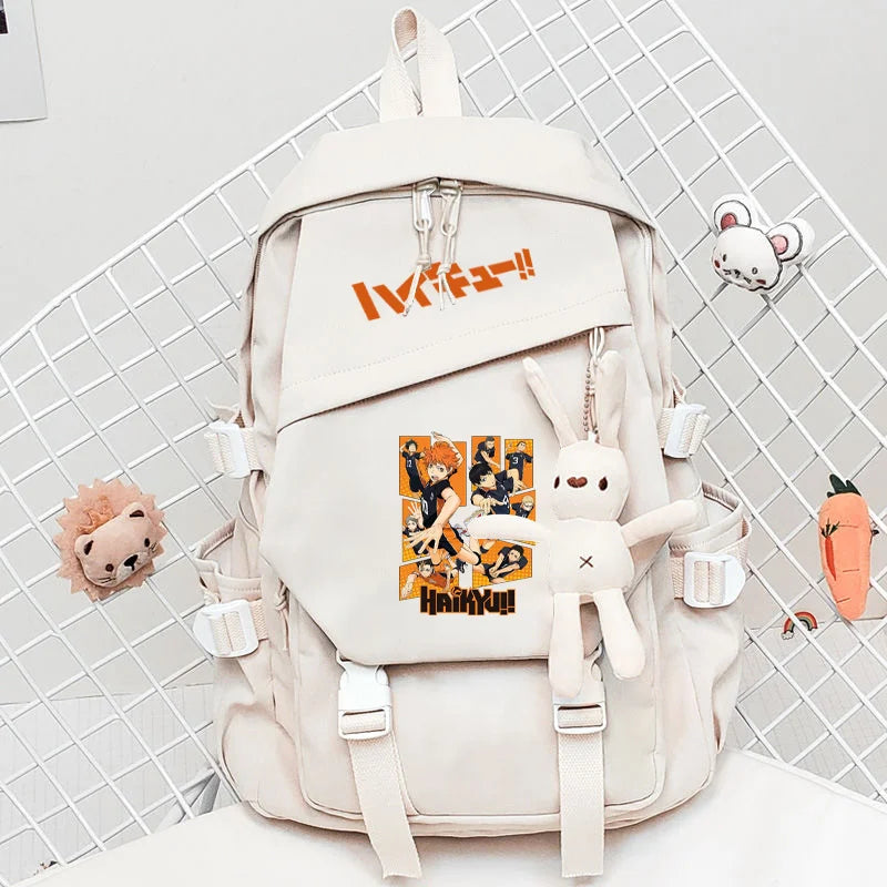 Anime Haikyu!! Unisex Student Casual Backpack Travel Laptop Backpack