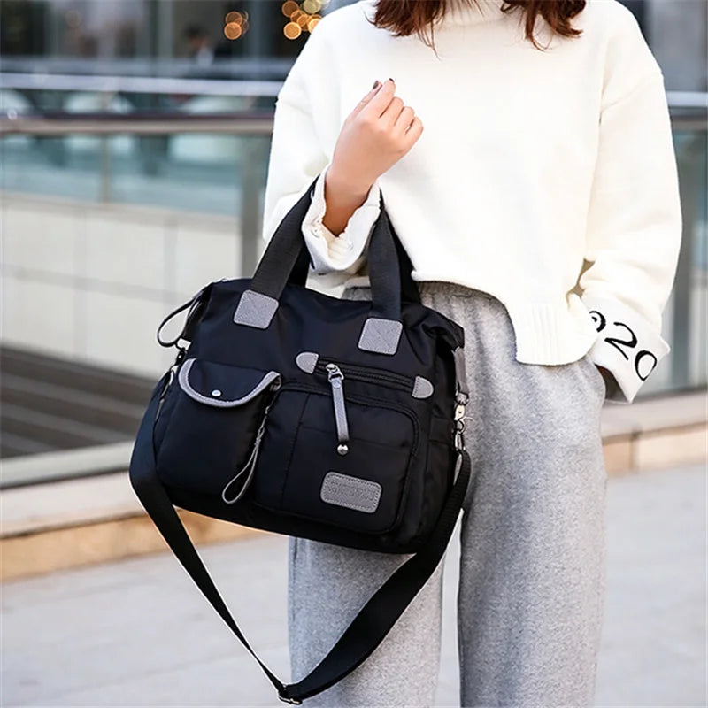 Nylon Women Messenger Bags Large Capacity Ladies Handbag