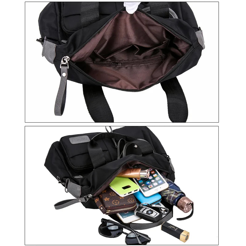 Nylon Women Messenger Bags Large Capacity Ladies Handbag