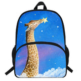 Arrival Orthopedic Children Backpack Giraffe Print Schoolbag Shoulder Bags