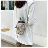 Women's Barrel Crossbody Bag Tassel Handbag