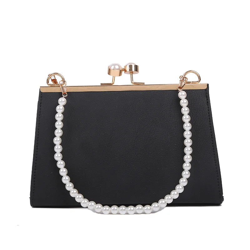 Retro PU Leather Women Handbag Lady Lock Crossbody Messenger Bag