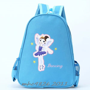 Girls Princess Dance Backpack Bag Kids Shoulder Dancing Latin Ballet Gym Storage