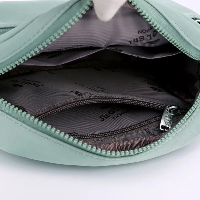 Women Lightweight Nylon Crossbody Tote Handbag for Shopping