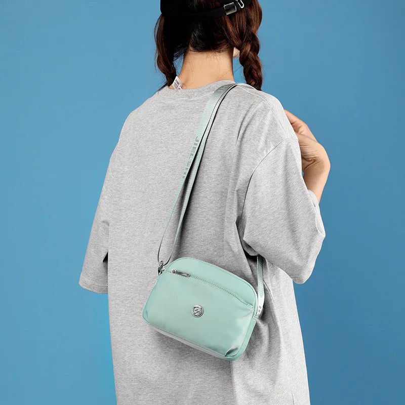 Women Lightweight Nylon Crossbody Tote Handbag for Shopping
