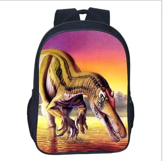 3D Dinosaur School Backpack Boys Kids Satchel Space Bags Mochila Escolar