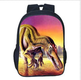 3D Dinosaur School Backpack Boys Kids Satchel Space Bags Mochila Escolar