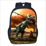 3D Dinosaur School Backpack Boys Kids Satchel Space Bags Mochila Escolar