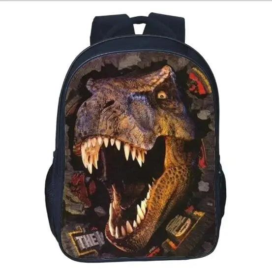 3D Dinosaur School Backpack Boys Kids Satchel Space Bags Mochila Escolar