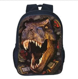3D Dinosaur School Backpack Boys Kids Satchel Space Bags Mochila Escolar