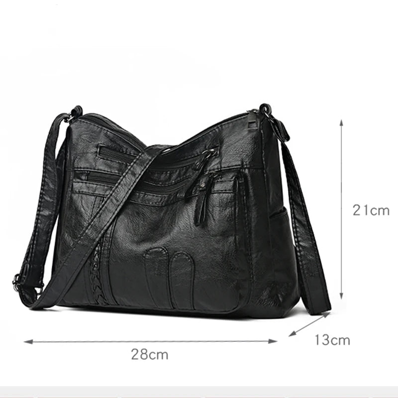 Classic Crossbody Handbags Vintage Messenger Hobos Women Shoulder Packs