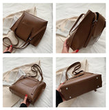 Big Capacity Women's Bag Pu Leather Handbags Tote Female Shoulder Bags