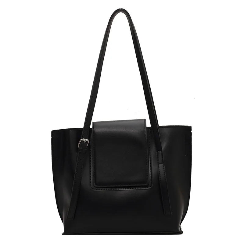 Big Capacity Women's Bag Pu Leather Handbags Tote Female Shoulder Bags