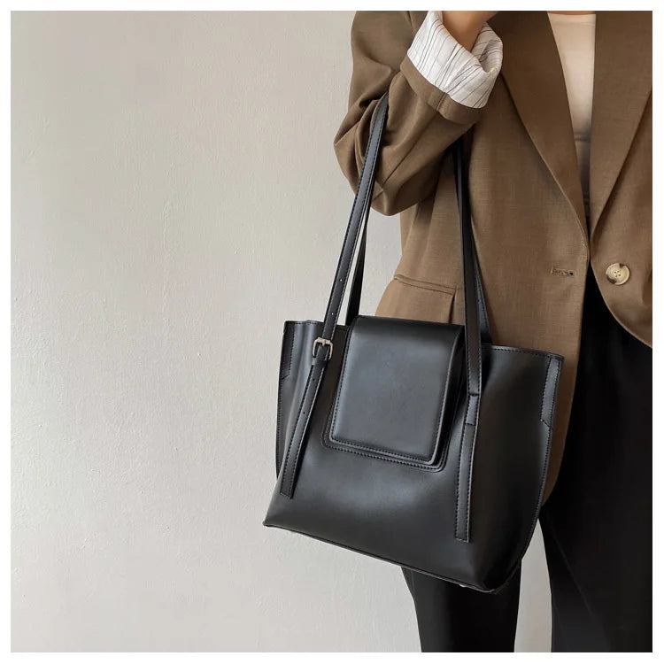Big Capacity Women's Bag Pu Leather Handbags Tote Female Shoulder Bags