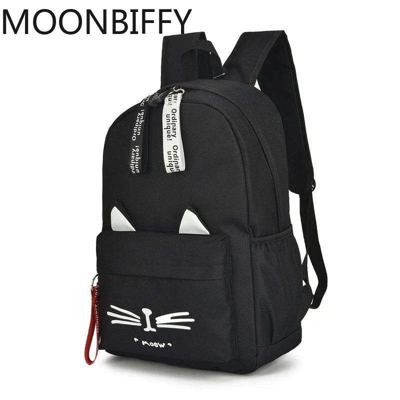 Lovely Cat Ears Student Children School Bags For Boys Girls Backpack