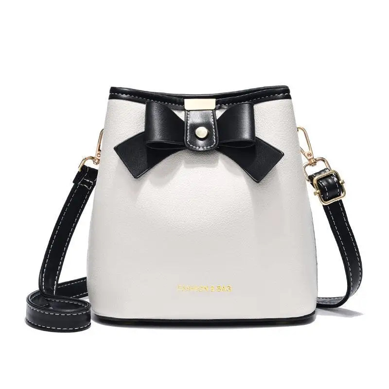 Bow Bucket Bag Large Capacity Shoulder Bag