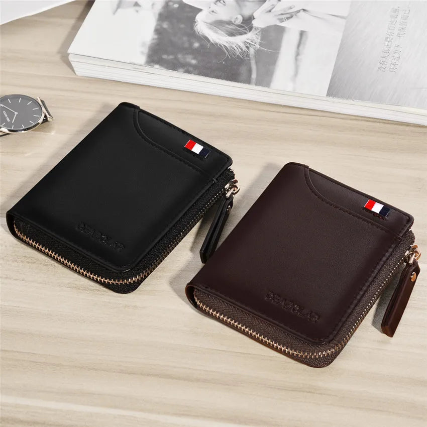 Short Casual Men Wallet PU Money Bag W303