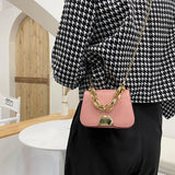 British Small Square Bag Women's Handbag Chain Shoulder Bags