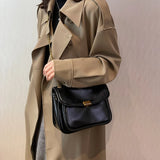 British Vintage Women's Double Chain Cross Body Shoulder Hobo Bags