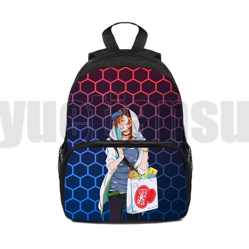 Bungou Stray Dogs Dazai Osamu Backpack 16 Inch Unisex Japanese School Bag