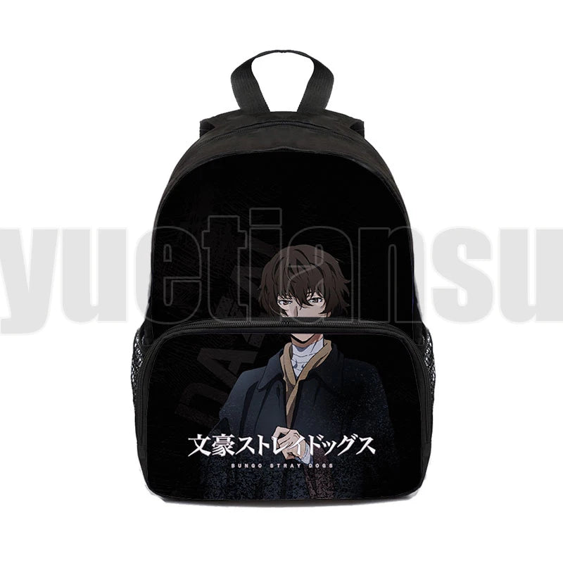 Bungou Stray Dogs Dazai Osamu Backpack 16 Inch Unisex Japanese School Bag