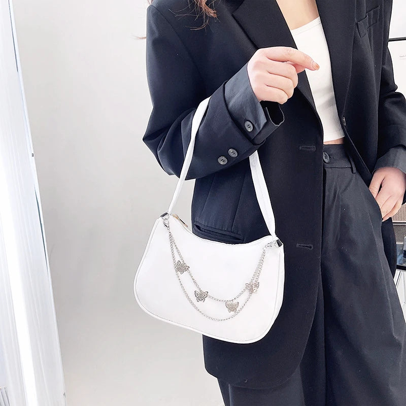 Nylon Women Handbags Shoulder Bags Ladies Top Handle Purse