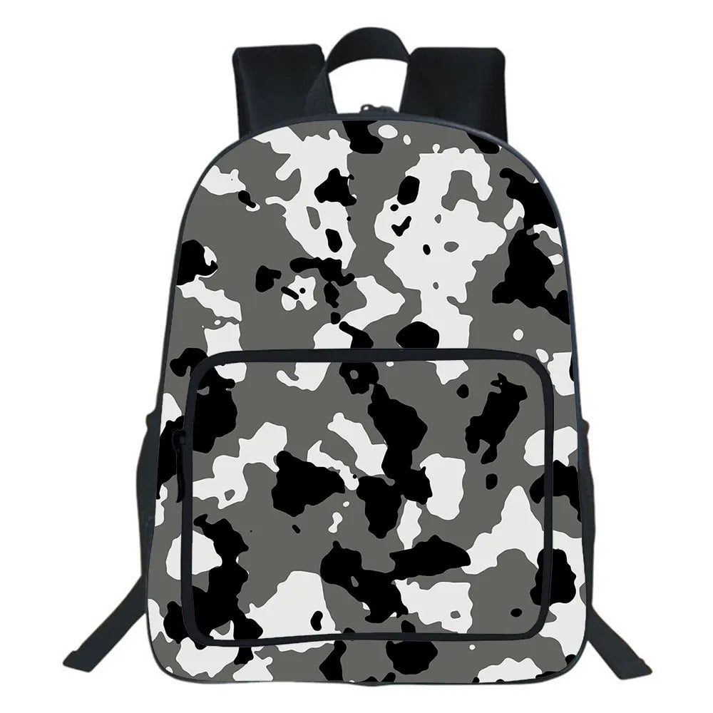 Camouflage Backpack Boys And Girls School Bag Rucksack Travel Mochila