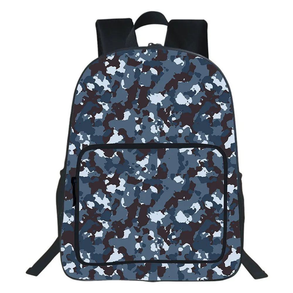 Camouflage Backpack Boys And Girls School Bag Rucksack Travel Mochila