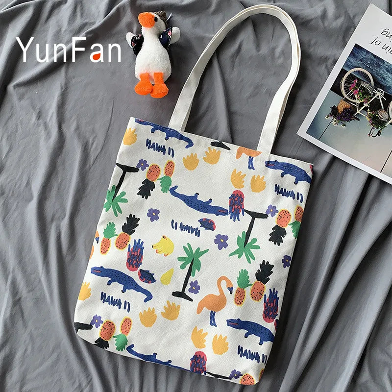 Cartoon Harajuku Canvas Shoulder Bag