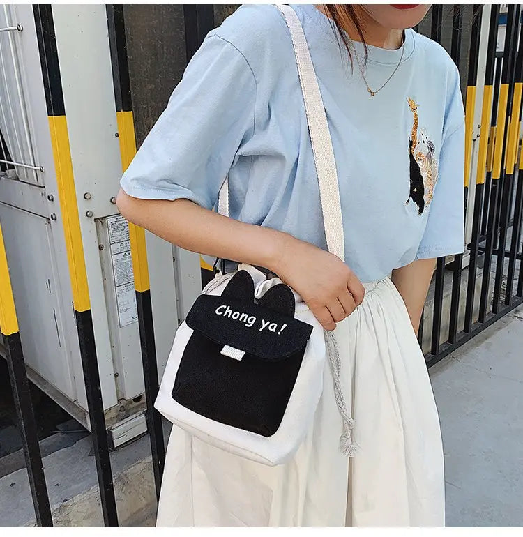 Cartoon Pattern Shoulder Bag for Girls