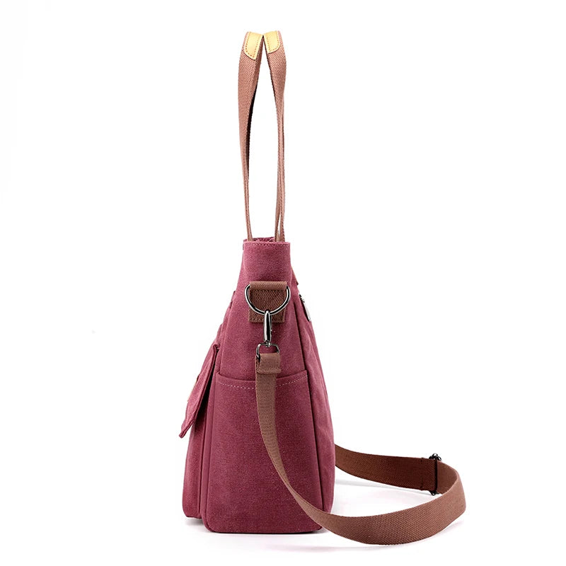 Canvas Women's Shoulder bags Female Messenger Bag Top-Handle Crossbody Bags