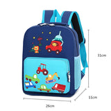 Cartoon Car World Primary School Bags Children Lightweight Printing Backpack
