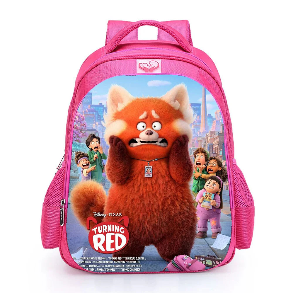 Cartoon Turning Red Backpack Kids Software Children School Bag