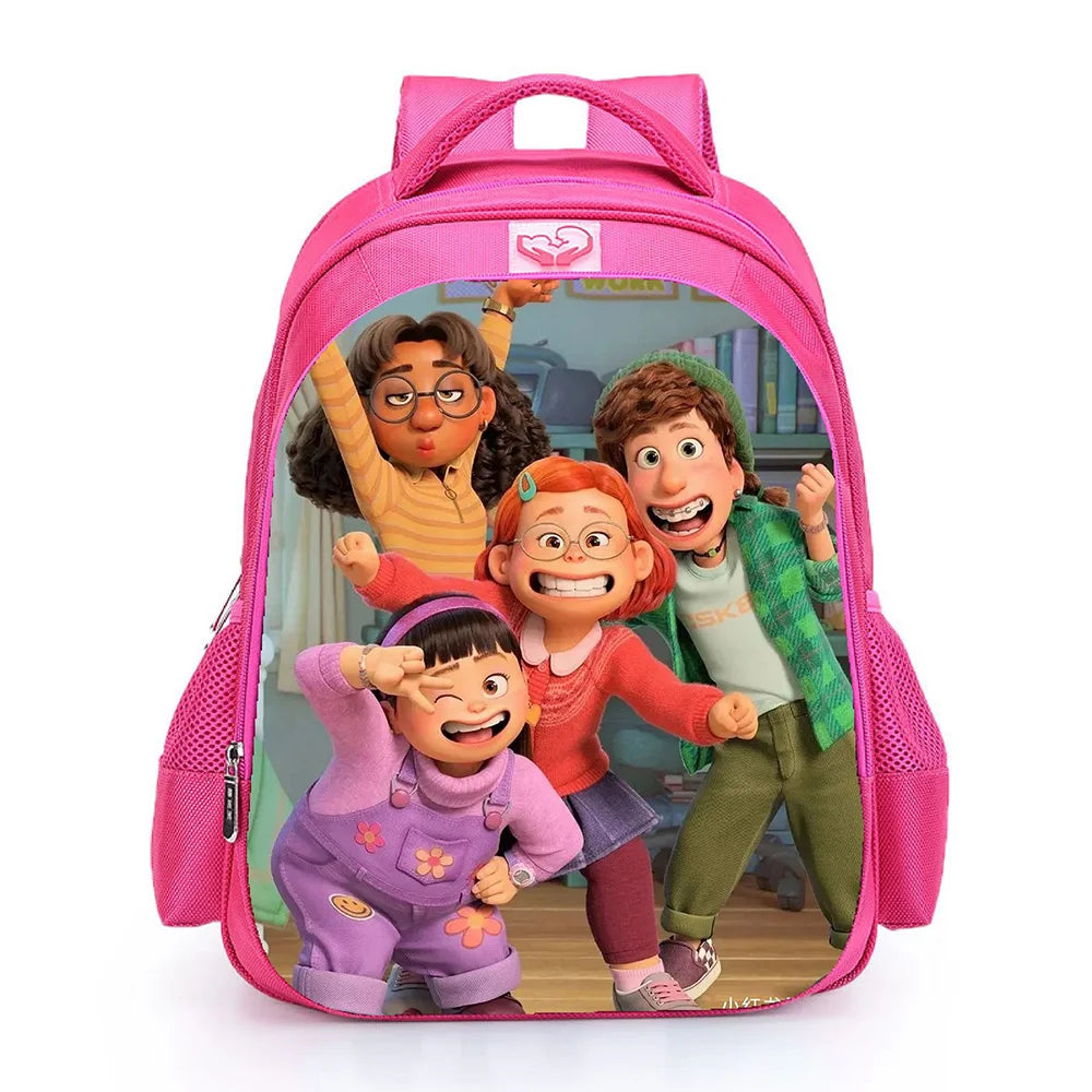 Cartoon Turning Red Backpack Kids Software Children School Bag