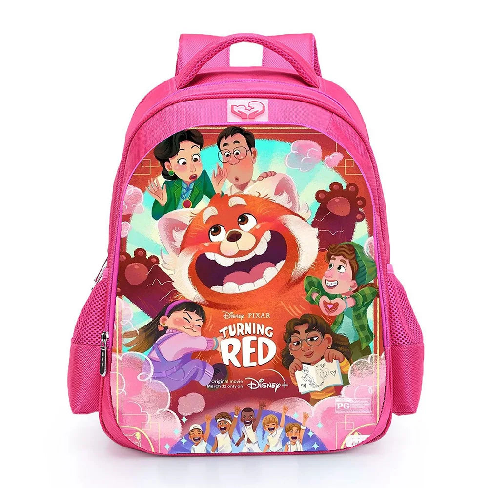 Cartoon Turning Red Backpack Kids Software Children School Bag
