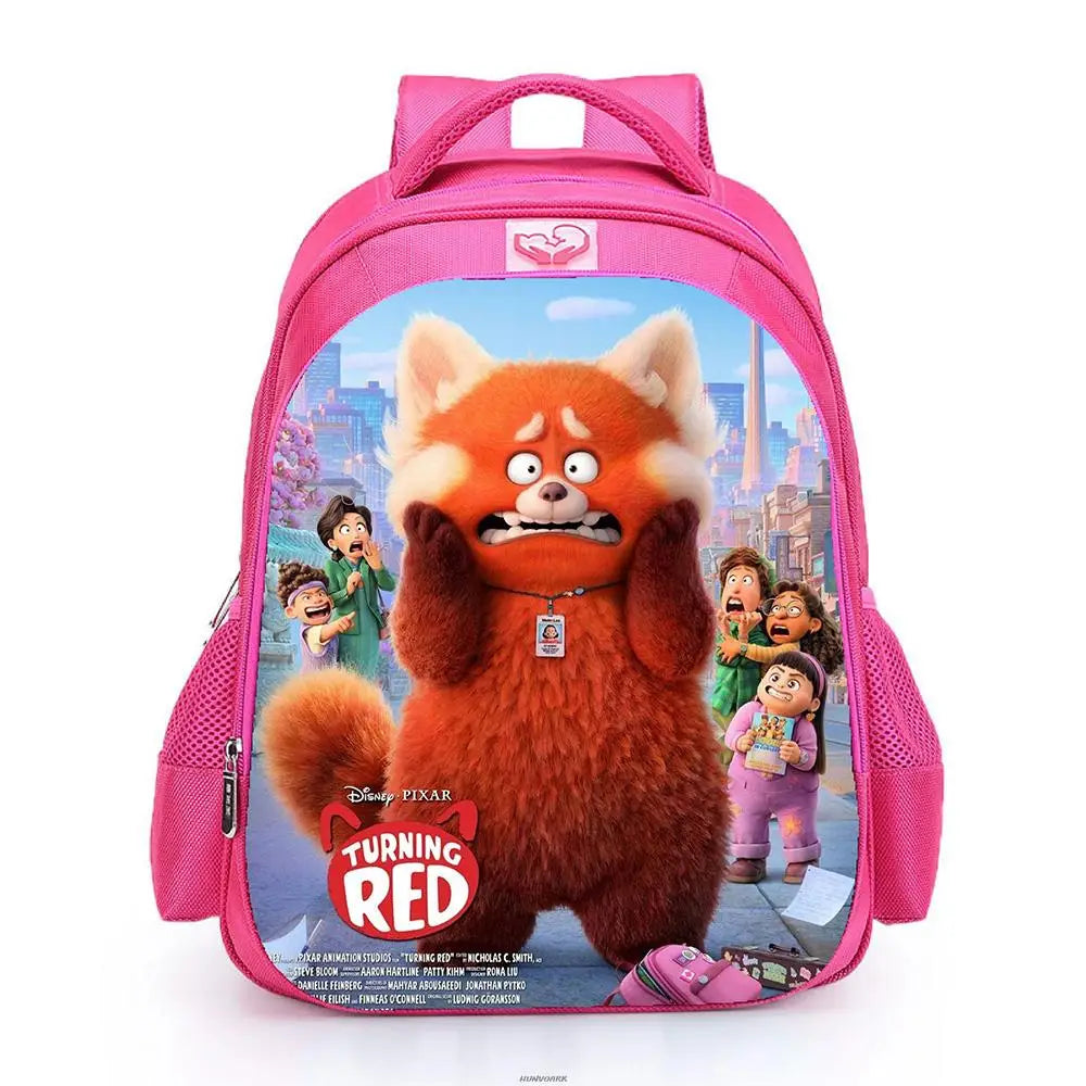 Red Cartoon Backpack Kids School Bag for Boys&Girls Travel Laptop 16inch