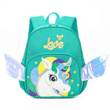 Cartoon Unicorn Backpack for Kids School Bag Boys Anti-lost bag