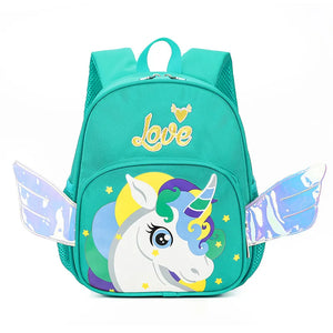 Cartoon Unicorn Backpack for Kids School Bag Boys Anti-lost bag