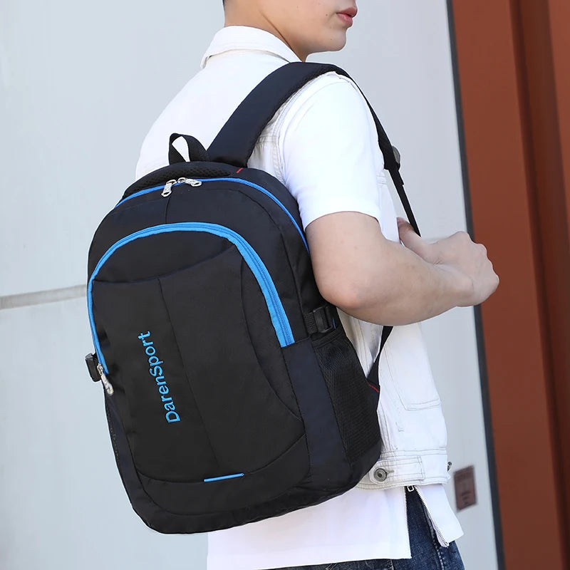 Casual Large Men Backpack High Nylon Schoolbags For Teenager Boys