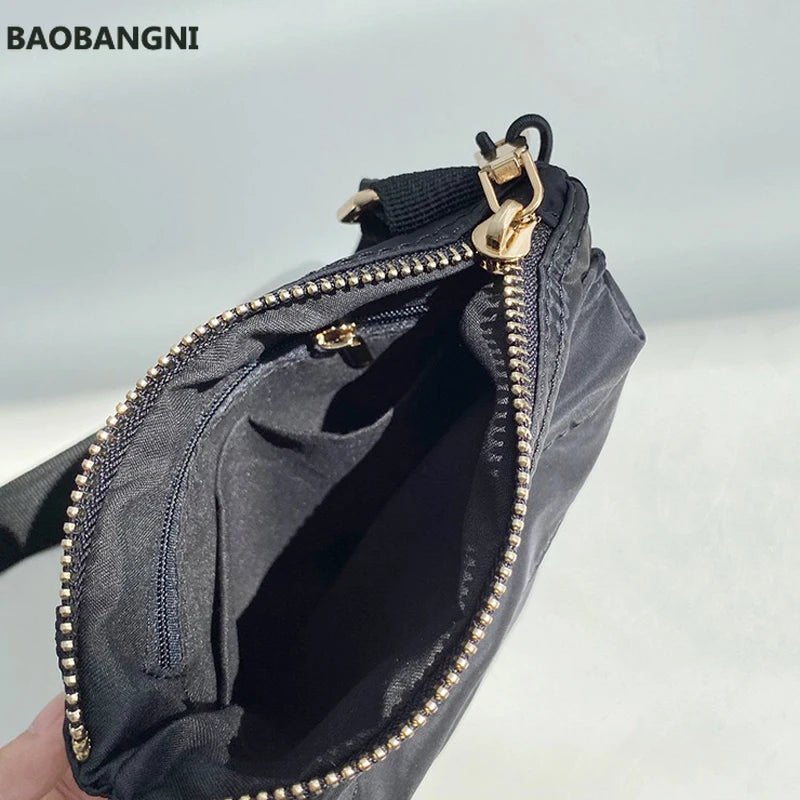 Casual Canvas Bag Women Mini Crossbody Phone Bag Nylon Japan Style Shoulder Bag