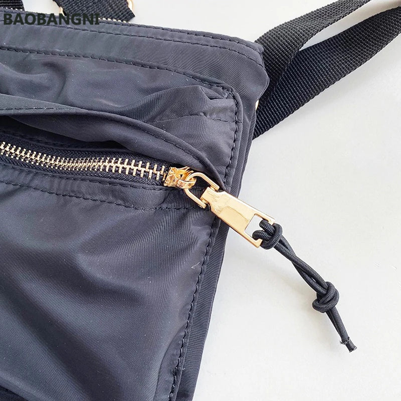 Casual Canvas Bag Women Mini Crossbody Phone Bag Nylon Japan Style Shoulder Bag