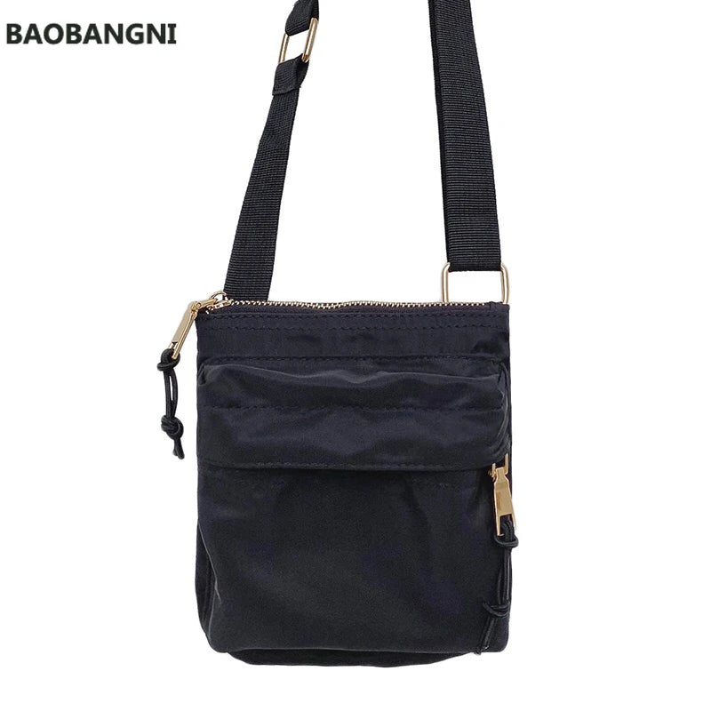 Casual Canvas Bag Women Mini Crossbody Phone Bag Nylon Japan Style Shoulder Bag